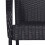 VidaXL vidaXL Stapelbare Gartenstühle 2 Stk. Poly Rattan Schwarz 5