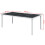 VidaXL vidaXL Gartentisch 190x90x74 cm Schwarz Stahl 3