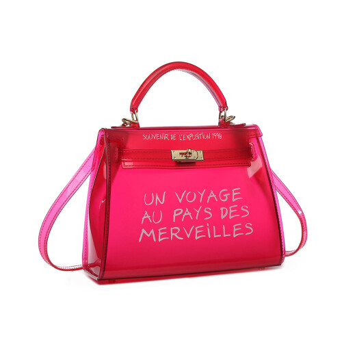 Crossbody Bags Pink Un Voyage Bag Miss Lulu 'Un Voyage Au Pays Des