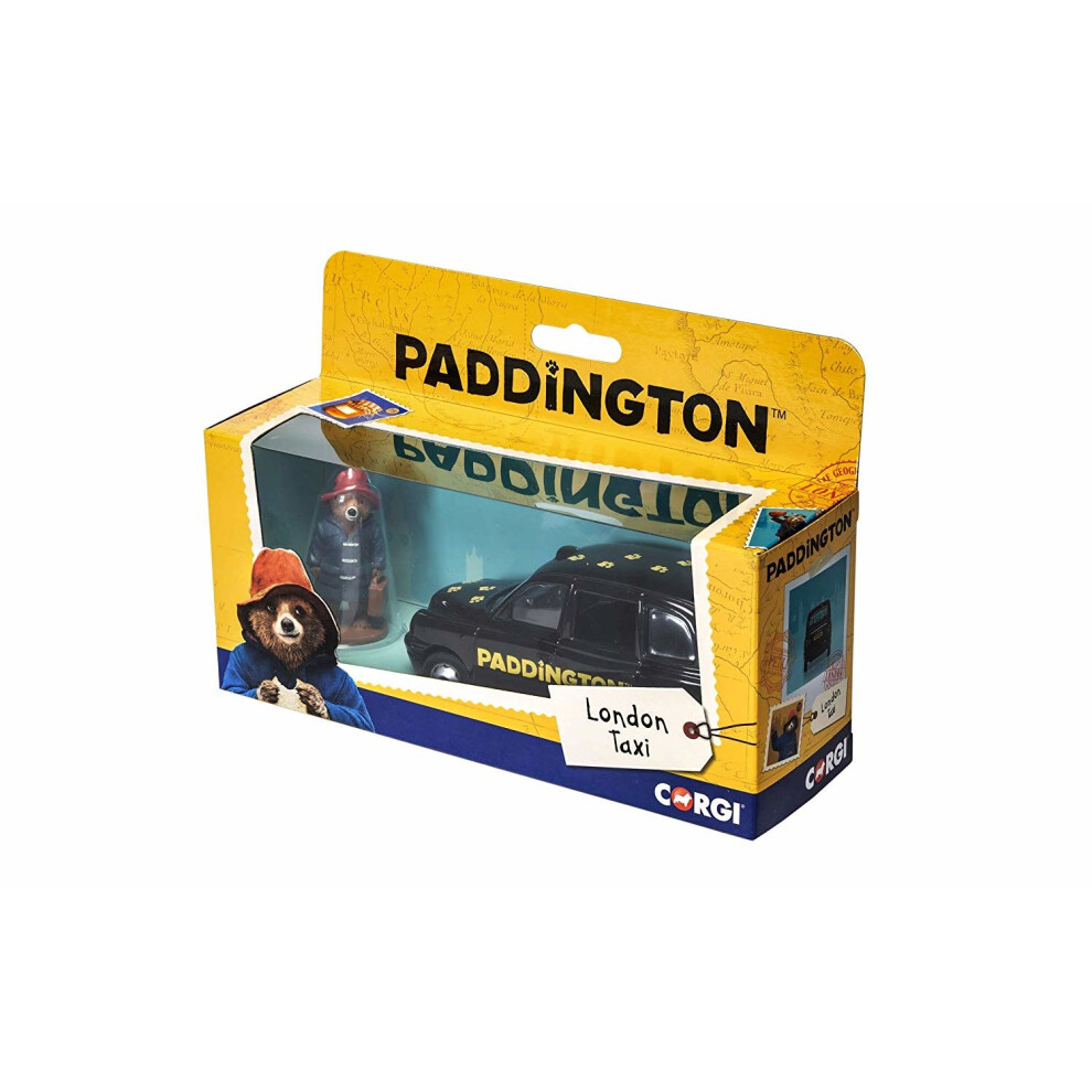 Corgi Paddington Bear London Taxi and Paddington Bear Figure