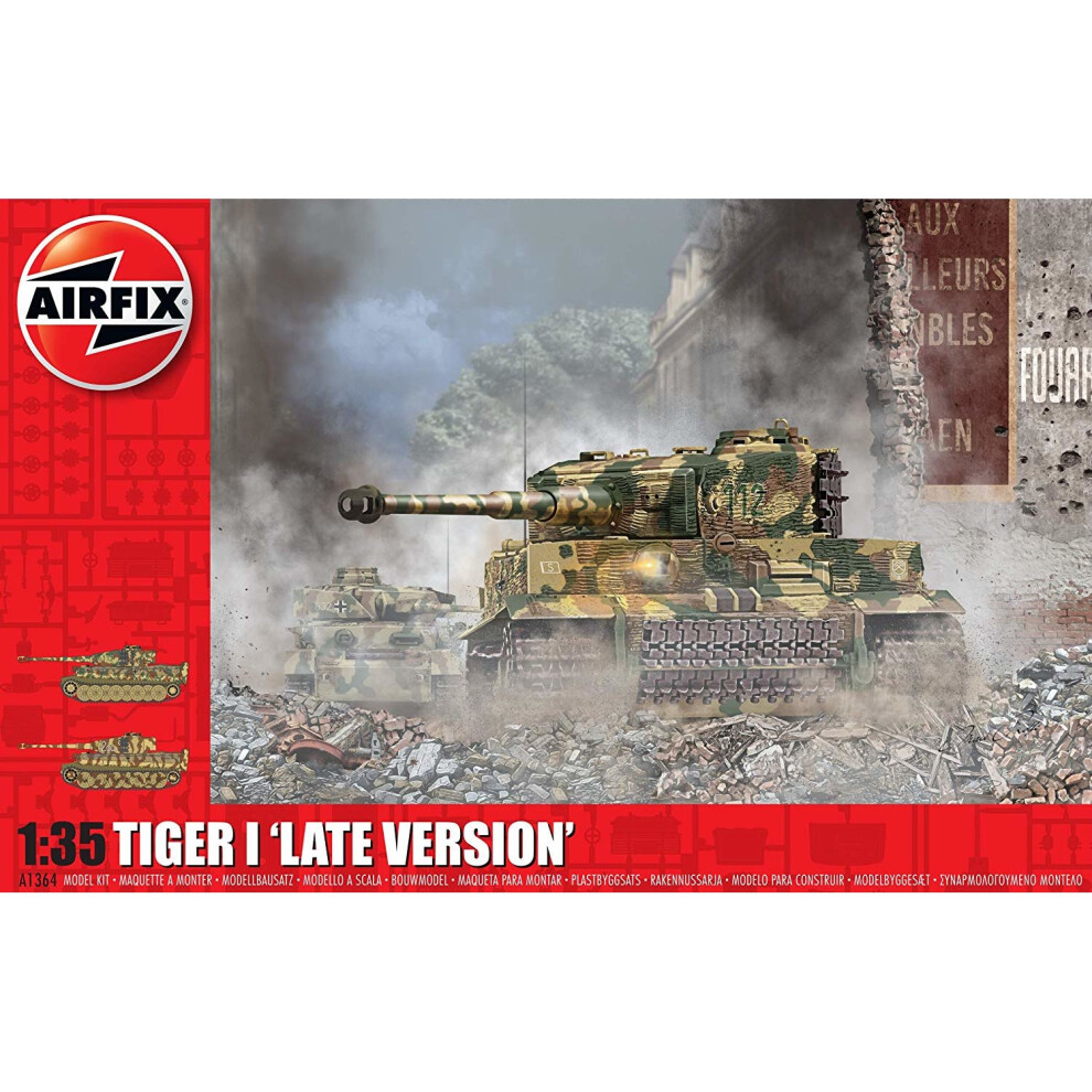 A1364 1:35 Tiger 1 (Late Version) Tank Model Kit