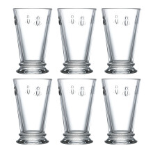 La Rochere Set of 6 Bee Long Drink Glasses 31cl