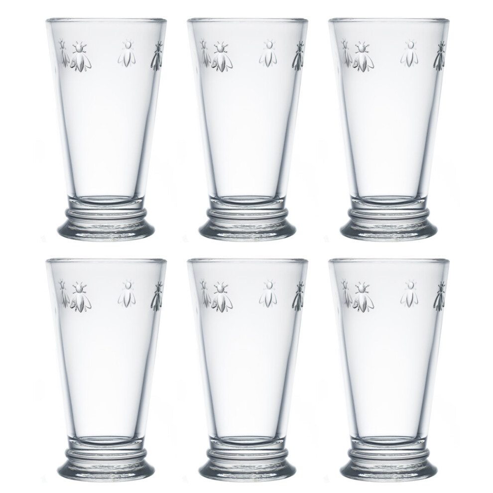La Rochere Set of 6 Bee Highball Glasses 46cl