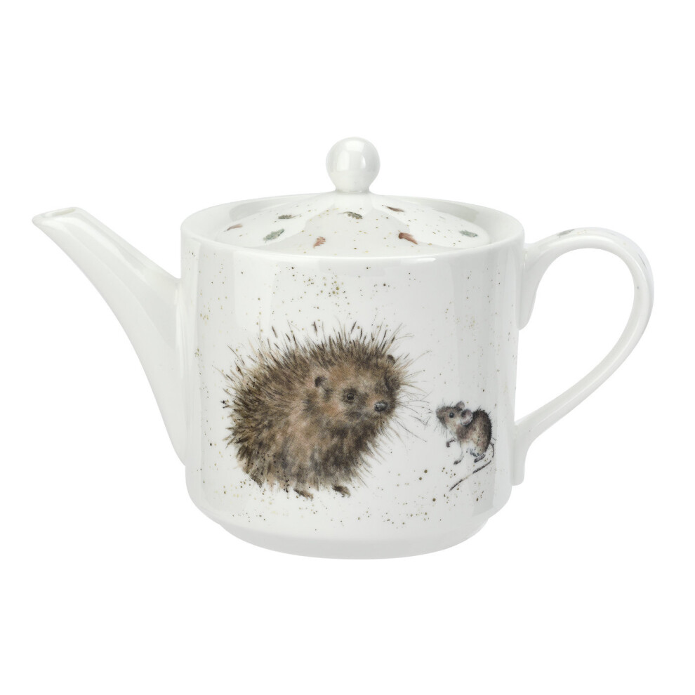 Wrendale Designs 1 Pint Teapot, Hedgehog & Mouse