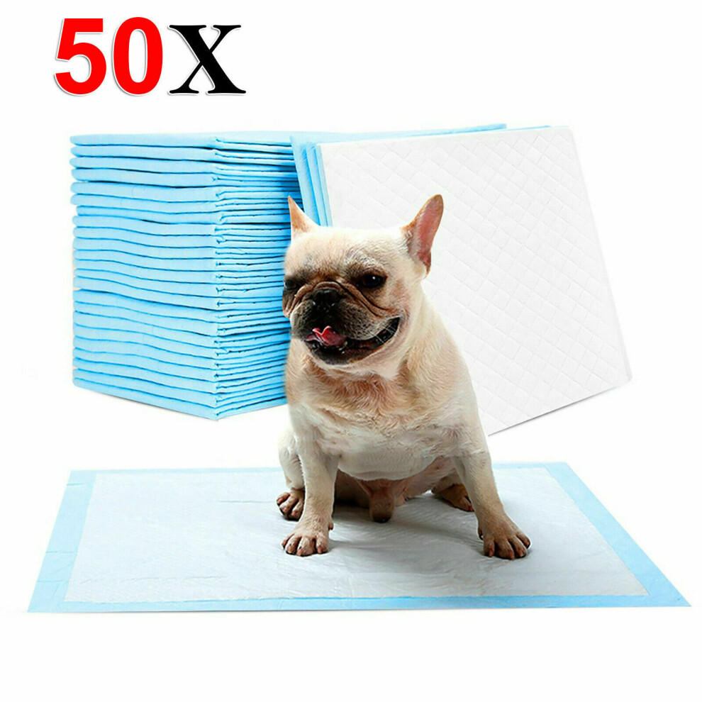 (50) PUPPY HOUSE LARGE ABSORBENT TRAINING TRAINER PADS