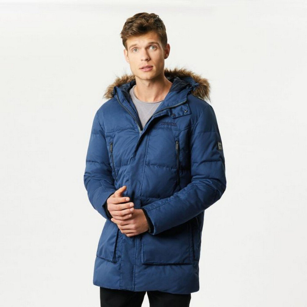 (3XL, Dark Denim) Regatta Angaros Mens Winter Parka Jacket