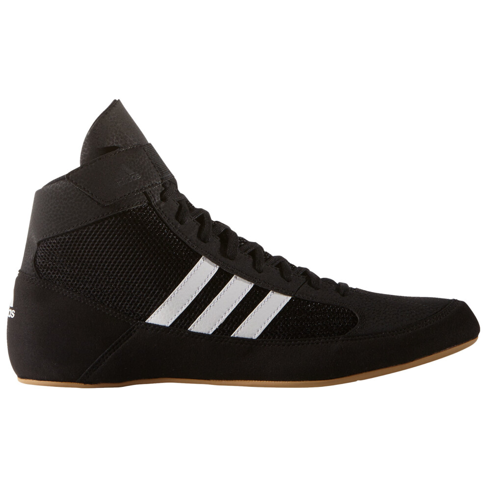 (Black, UK 7.5) adidas Havoc Mens Adult Wrestling Trainer Shoe Boot Black/White
