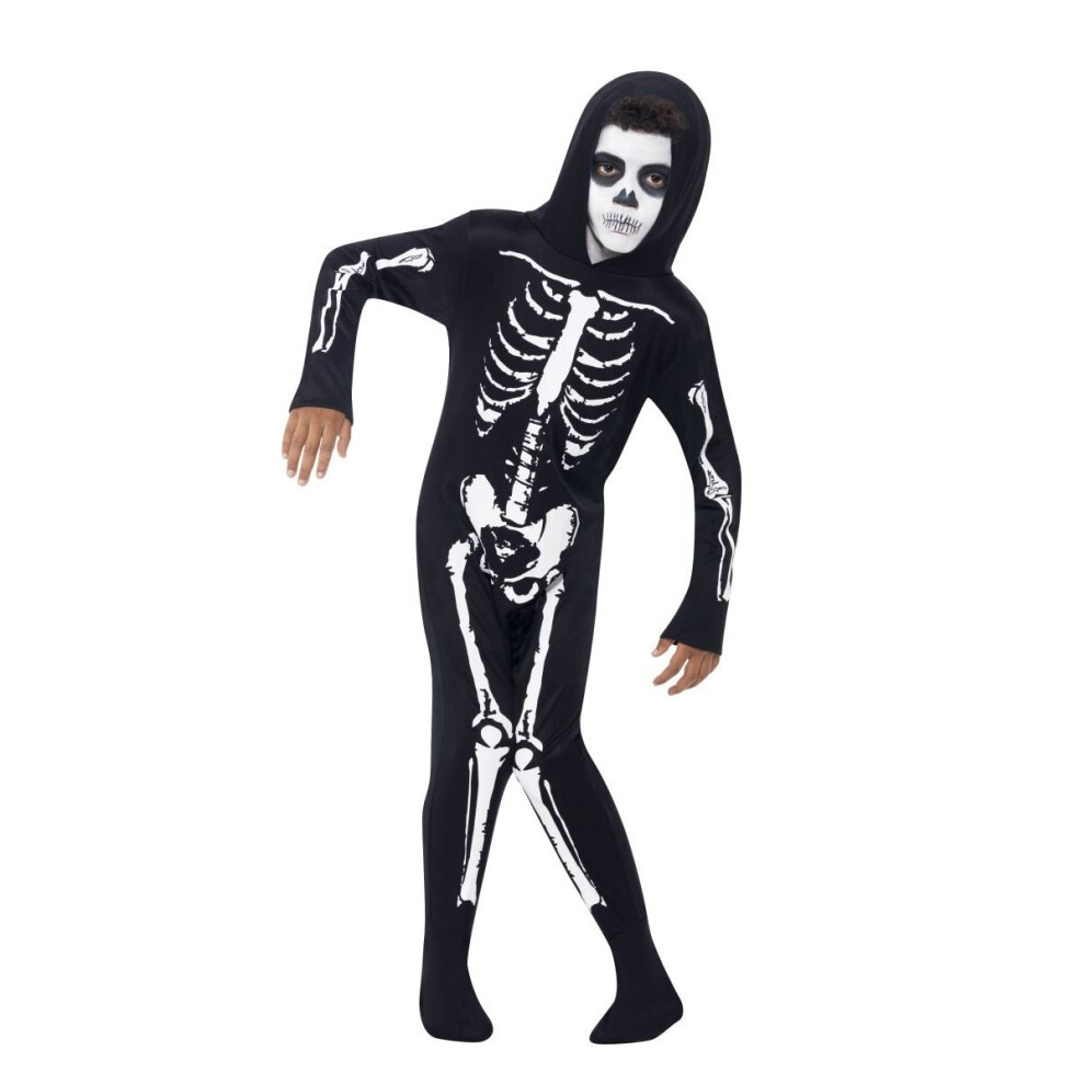 Smiffy's Kids Day Of The Dead Skeleton Boy Costume | Halloween White,Black