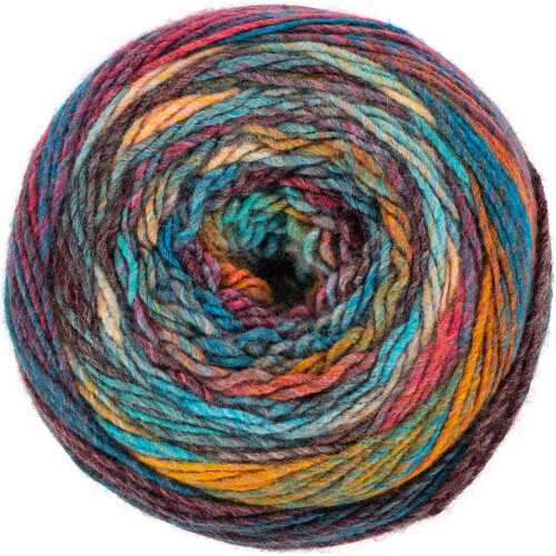 Red Heart Yarn Roll With It Melange-Show Time