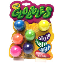 Crayola Globbles Jouet Anti-Stress (6ct), Boules Collantes, Cadeau Sensationnel pour Enfants, Jouets Sensoriels