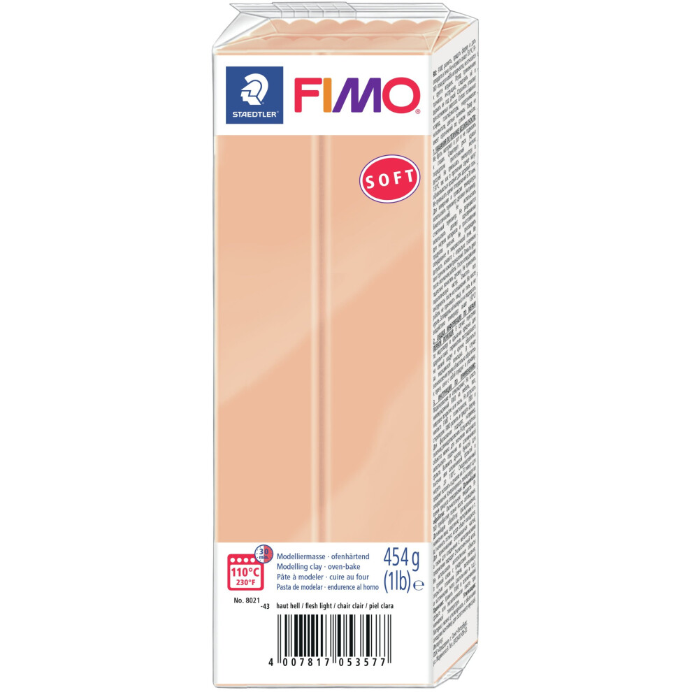 Fimo Soft Polymer Clay 1lb-Light Flesh