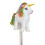 Pull Pinata -White Unicorn 13"X18" 1