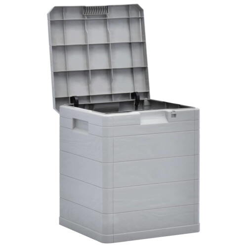 VidaXL vidaXL Garten-Aufbewahrungsbox 90 L Hellgrau 2