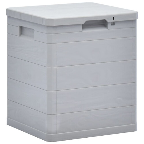 VidaXL vidaXL Garten-Aufbewahrungsbox 90 L Hellgrau
