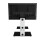 King Cantilever TV Stand with Brackets, White, Rectangle Base, TVs up to 60" 7