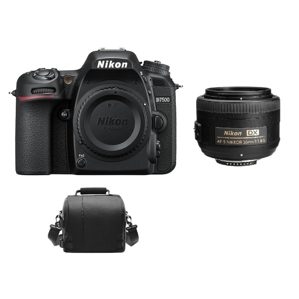 NIKON D7500 + AF-S 35MM F1.8G DX + camera Bag