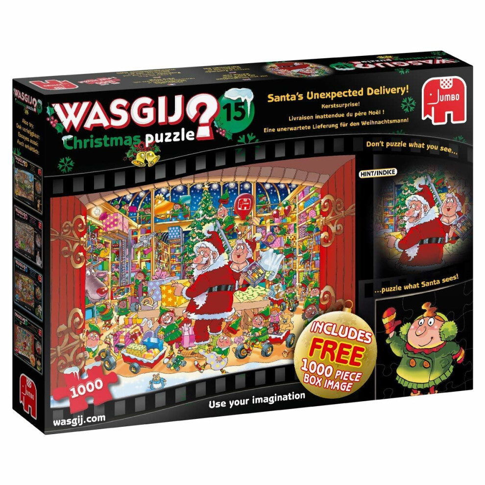 Wasgij Jumbo Christmas 15 - Santa's Unexpected Delivery! 2 X 1000 Piece Puzzle