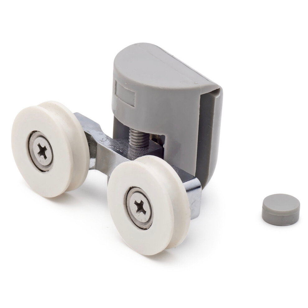 2 X Twin Top Shower Door Rollers/Runners/Wheels Grooved 22Mm Wheel Diameter L016 5060363610518