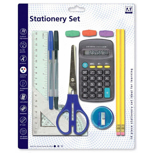 Anker 14teiliges Anker-Schulbedarfs-Set
