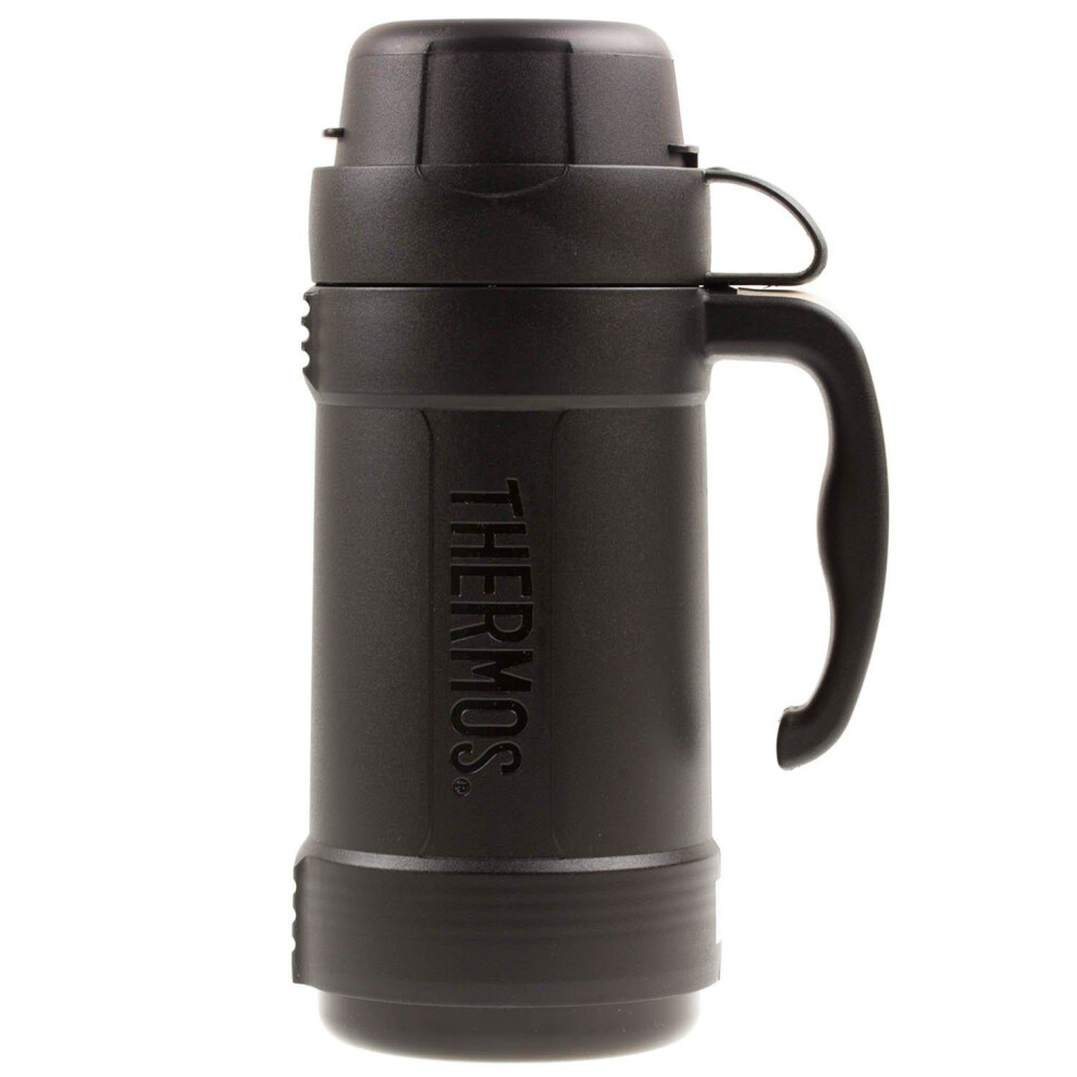 Thermos Eclipse 500Ml Vacuum Flask Glass Insulated Black