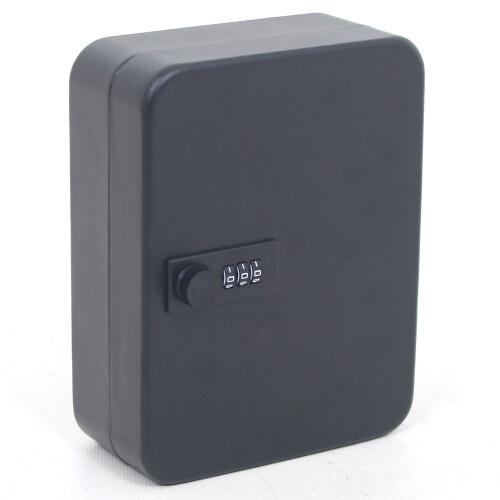 Combination Key Cabinet Lockable Key Safe Storage Box 20 Tags - Black