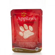 Applaws Tuna Fillet And Black Tiger Prawn Wet Cat Food (12 Pouches)