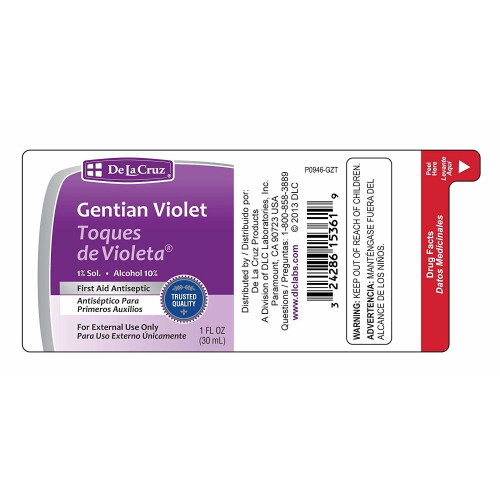 De La Cruz, Gentian Violet, First Aid Antiseptic, 1 fl oz (30 ml) on OnBuy