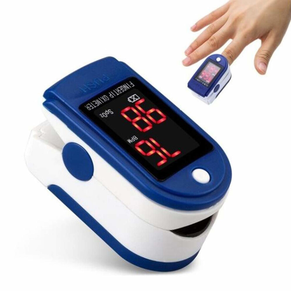 Fingertip Pulse Oximeter Heart Rate Monitor Blood Oxygen Saturation SpO2 Sensor LED Display