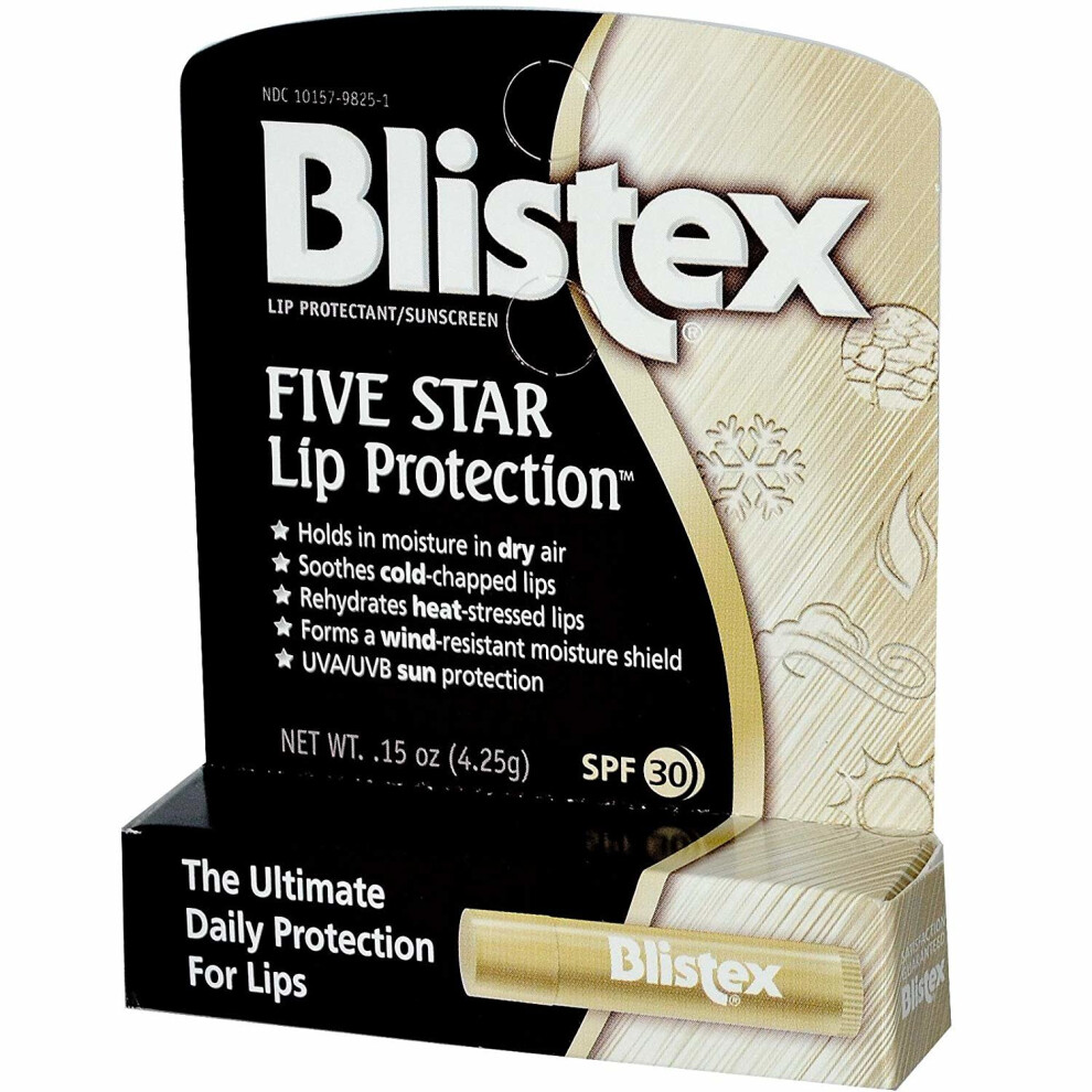 Blistex, Five Star Lip Protection, SPF 30, .15 oz (4.25 g)