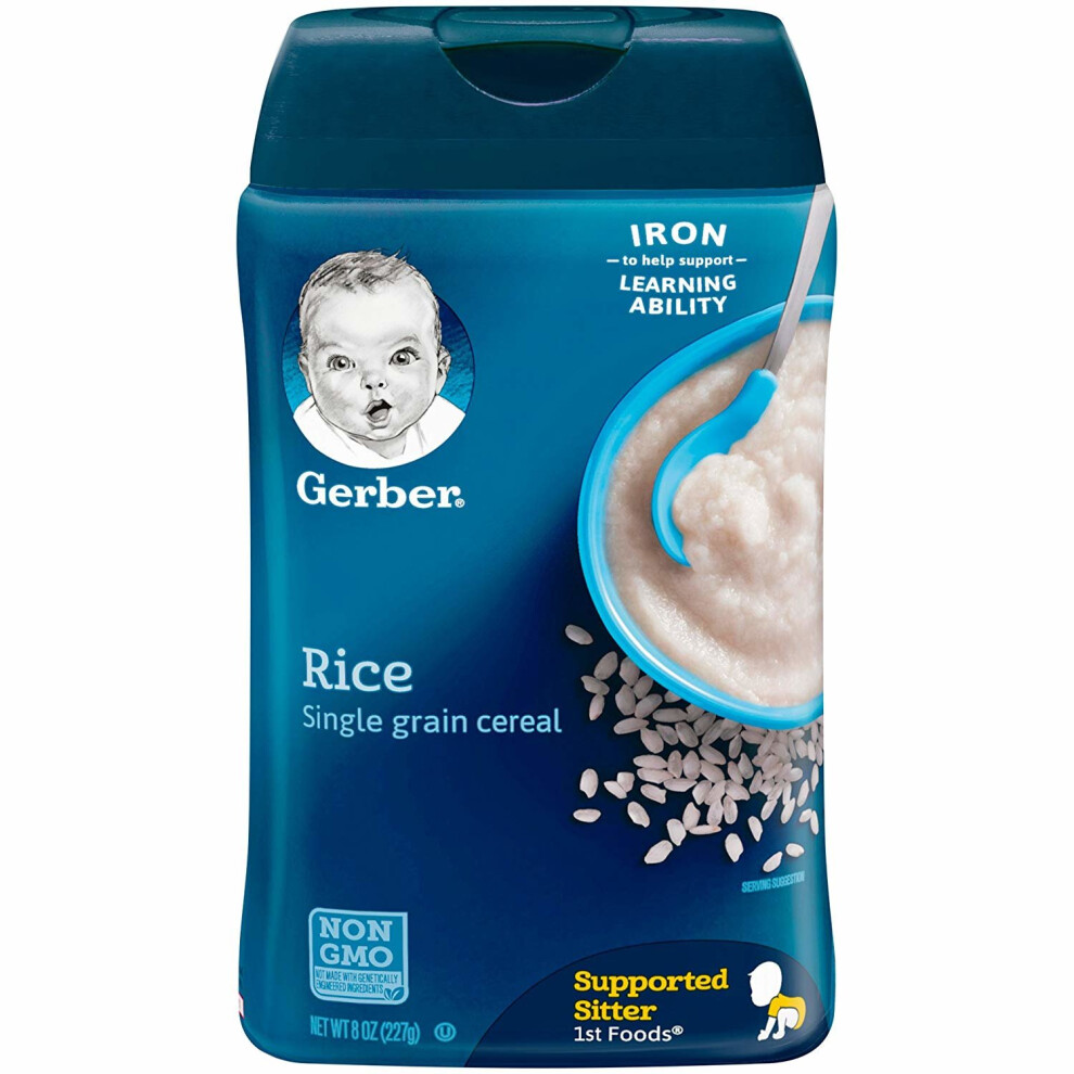 Gerber, Rice Cereal, Single Grain, 8 oz (227 g)