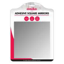 3pk Anika Home Large Square Self-Adhesive Mirror Set