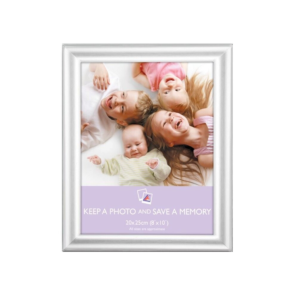 Picture Frame - Silver Rounded 10x8