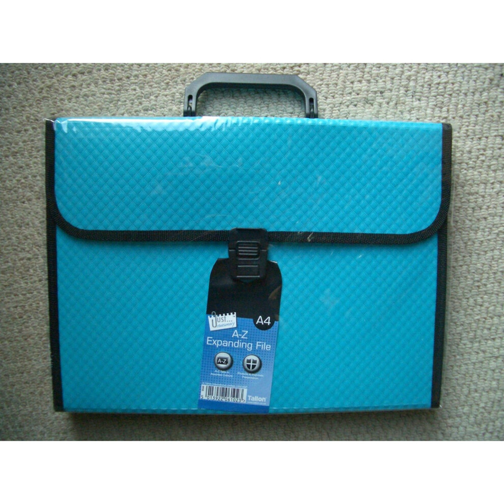 A4 Foolscap A-Z 13 Pocket Document Organiser Expanding File [SKYBLUE]
