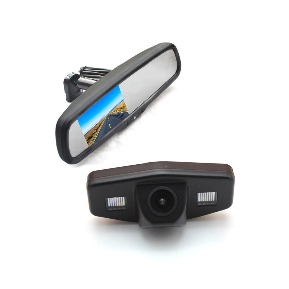 Vardsafe Reverse Backup Camera + Replacement Rear View Mirror Monitor For Honda Accord Pilot Civic Odyssey Light 8414775822064