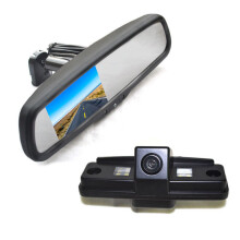 Vardsafe Reversing Backup Camera + Replacement Rear View Mirror Monitor for Subaru Forester / Outback / Impreza