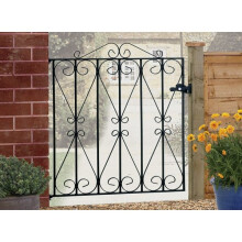 (914mm GAP X 914mm High Galvanised) Regent Scroll Garden Gates galvanised metal iron