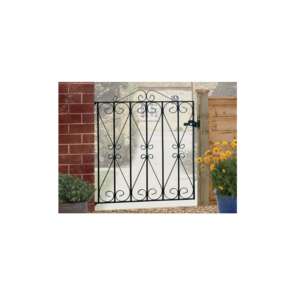 (914Mm Gap X 914Mm High Galvanised) Regent Scroll Garden Gates Galvanised Metal Iron 5016635500827