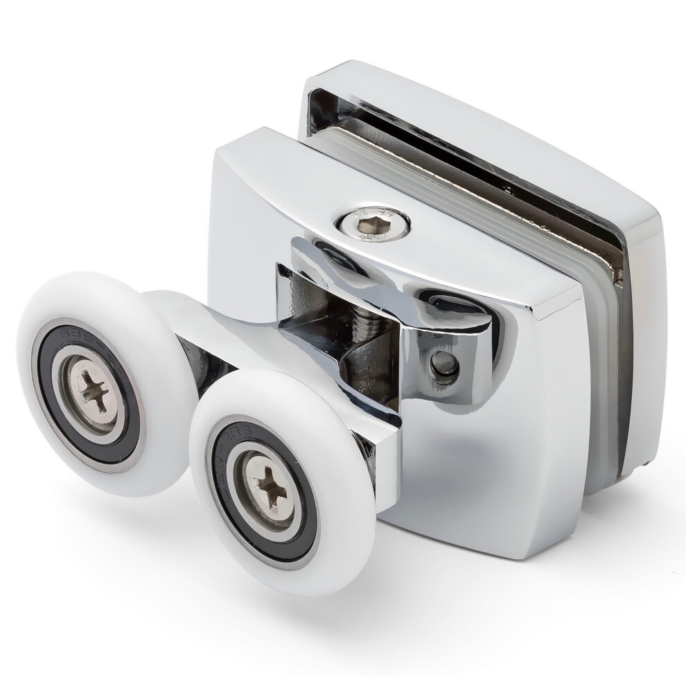 1 x Twin Top Zinc Alloy Shower Door Roller/Runners 23mm wheel diameter LUX2-image-OPC-P58KDYN-NEW