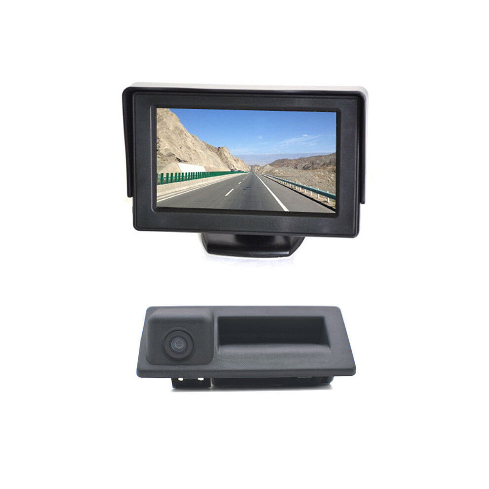 Vardsafe Backup Camera + 4.3 Inch Rear View Monitor For Audi A4 A6 A8l S5 Q3 8414775822095