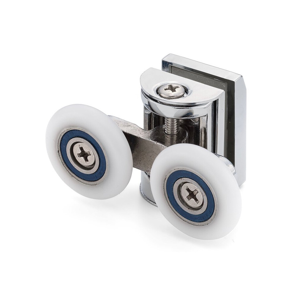 1 X Double Top Zinc Alloy Shower Door Rollers/Runners 25Mm Wheel Diameter Es1 5060626642065