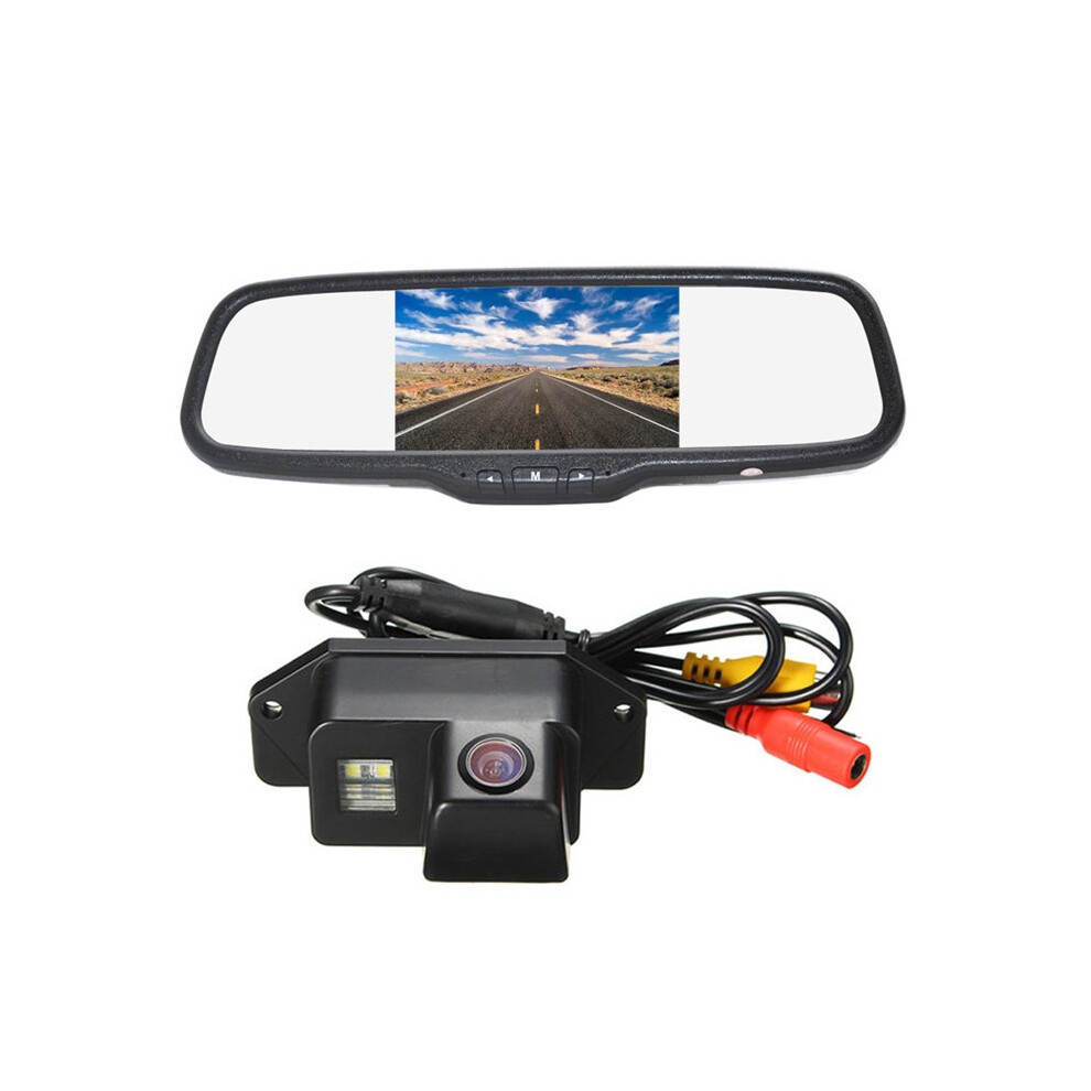 Vardsafe Reversing Camera + Digital Color Clip-On Rear View Mirror Monitor For Mitsubishi Lancer Evolution (2007-2016) Light 8414775822255