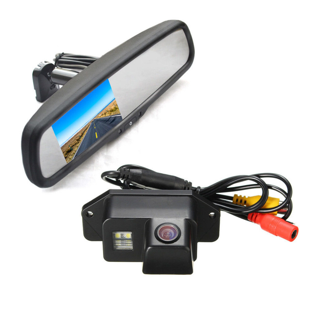 Vardsafe Reverse Backup Camera + Replacement Rear View Mirror Monitor For Mitsubishi Lancer Evolution Light 8414775822248
