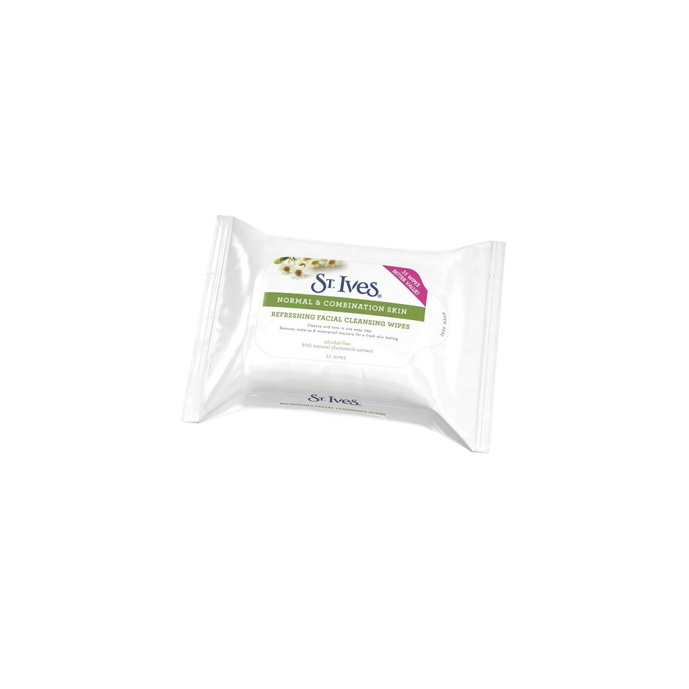 St Ives Refreshing Facial Cleansing Wipes 35-pcs