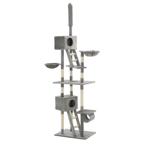 VidaXL vidaXL Katzen-Kratzbaum Sisal 230 - 260 cm Grau 1