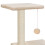 VidaXL vidaXL 65cm Beige Cat Tree with Sisal Scratching Posts 5
