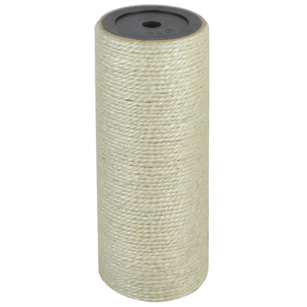 Vidaxl Cat Scratching Post 8X20cm 10Mm Kitten Scratch Pole Stand Tree Beige