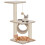 VidaXL vidaXL 65cm Beige Cat Tree with Sisal Scratching Posts 2