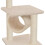 VidaXL vidaXL 65cm Beige Cat Tree with Sisal Scratching Posts 4