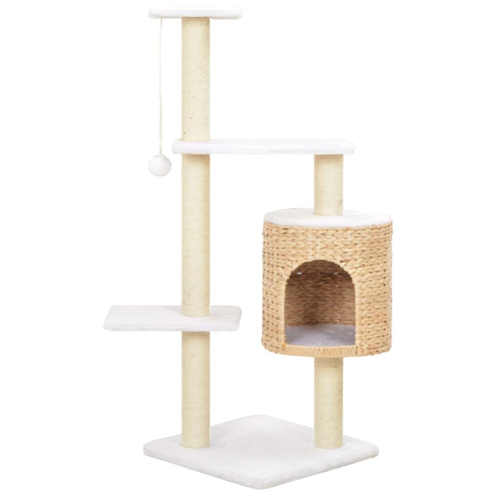 vidaXL Cat Tree with Sisal Scratching Post Seagrass Kitty Play Centre Tower