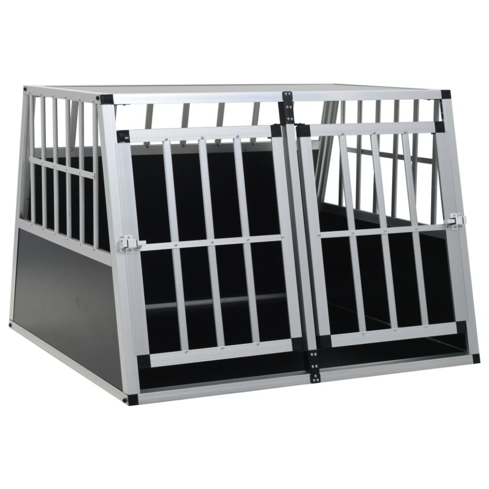 vidaXL Dog Cage with Double Door 94x88x69cm Pet Puppy House Carrier Crate